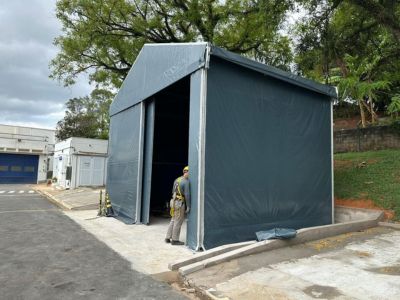 Galpão de Lona para Canteiro de Obras